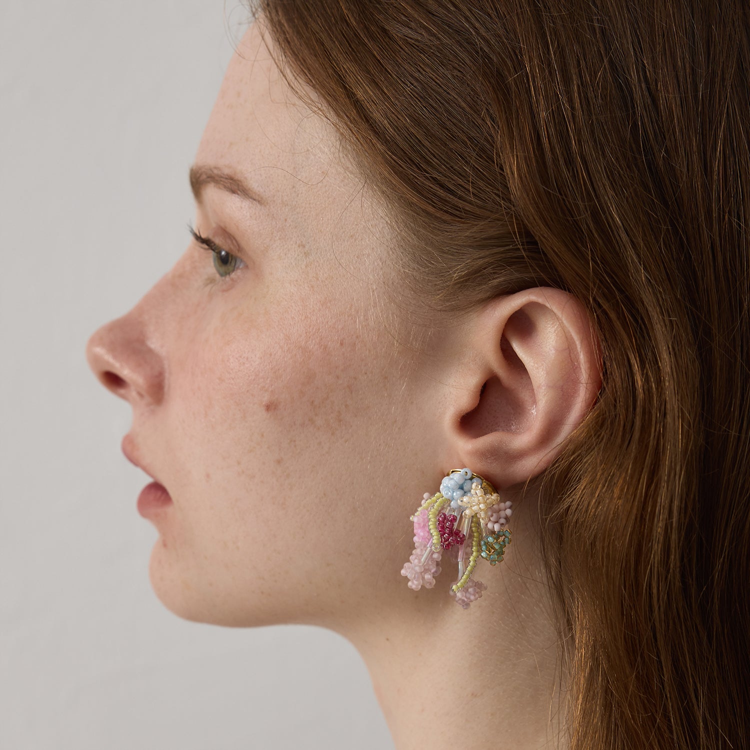 Floral 3D Beaded Earrings - Signature Artistry Handmade Earring, Make The Flowers Bloom