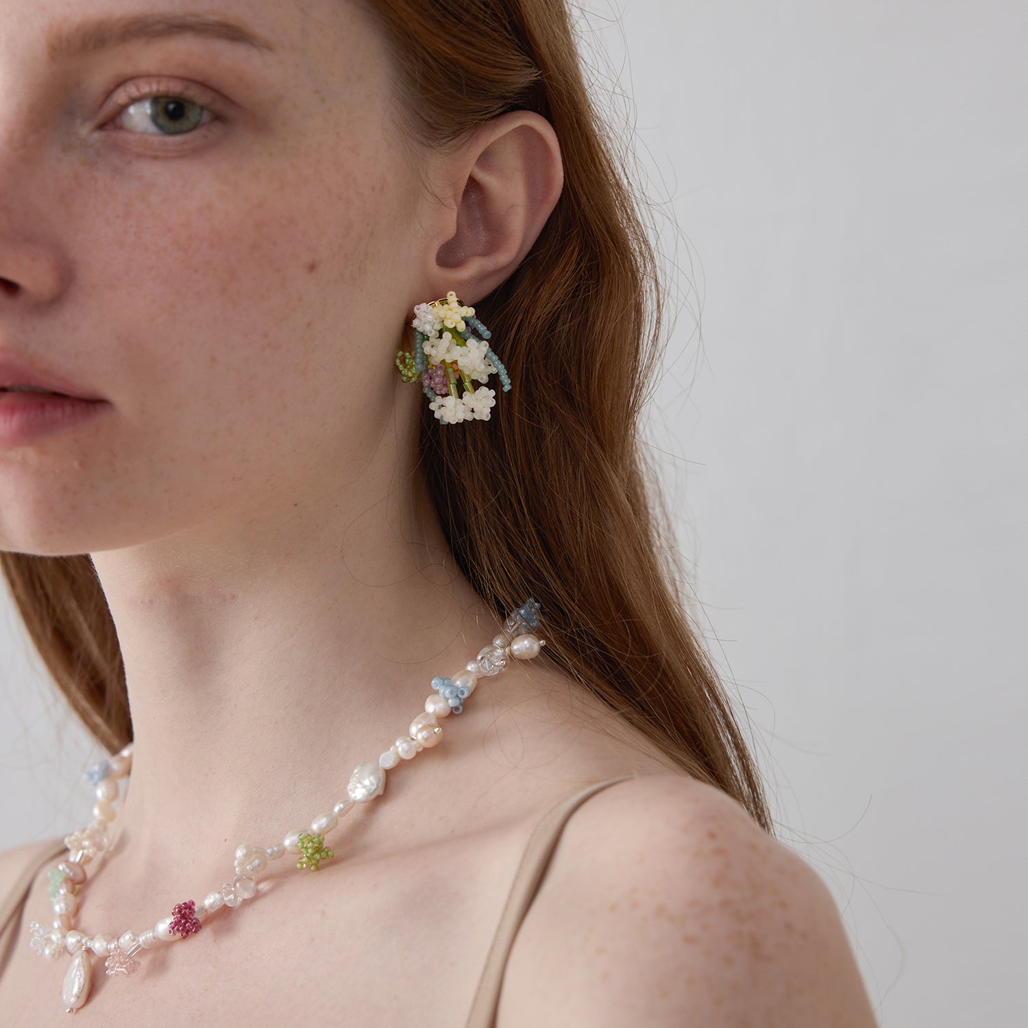 Floral 3D Beaded Earrings - Signature Artistry Handmade Earring, Make The Flowers Bloom