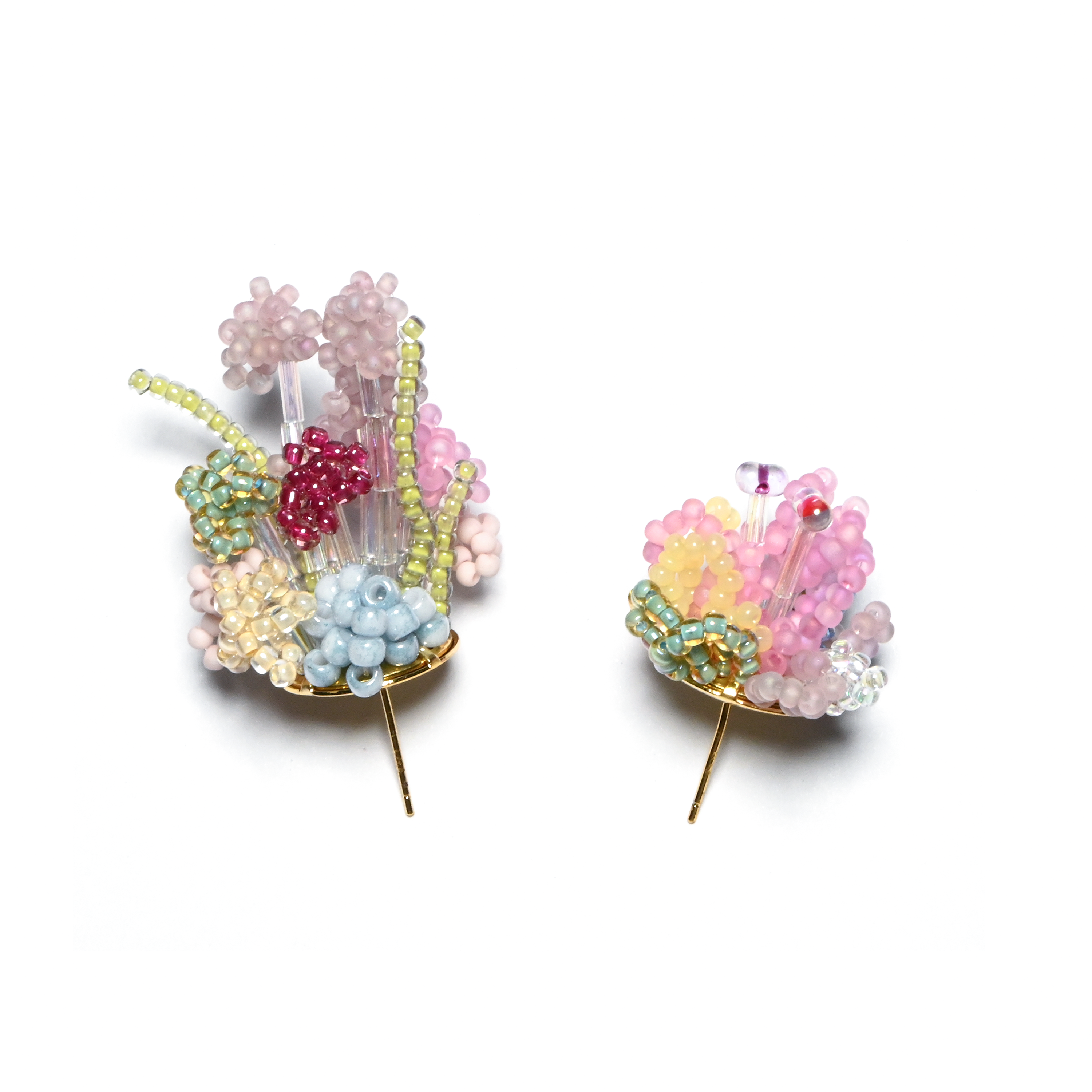 Floral 3D Beaded Earrings - Signature Artistry Handmade Earring, Make The Flowers Bloom