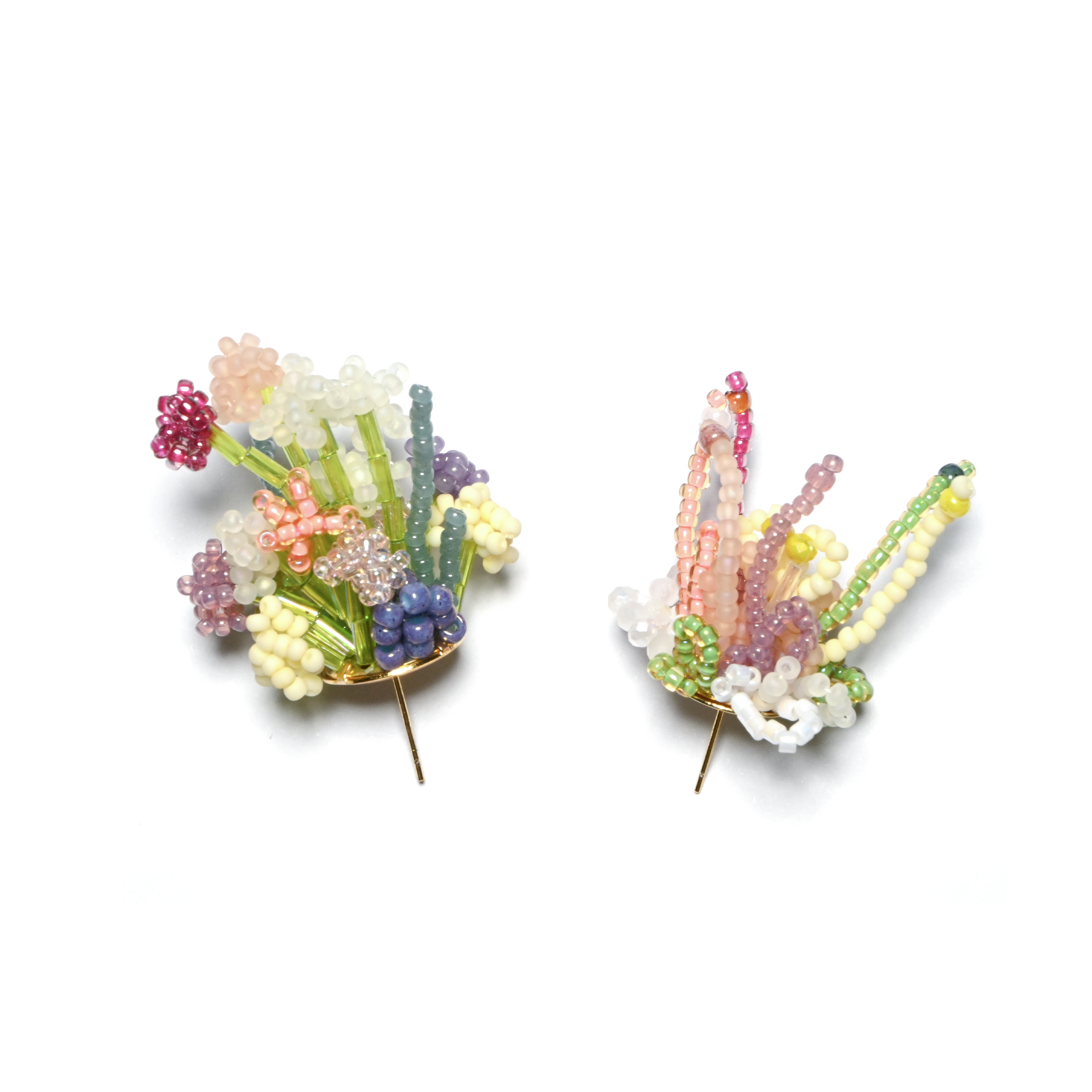 Floral 3D Beaded Earrings - Signature Artistry Handmade Earring, Make The Flowers Bloom