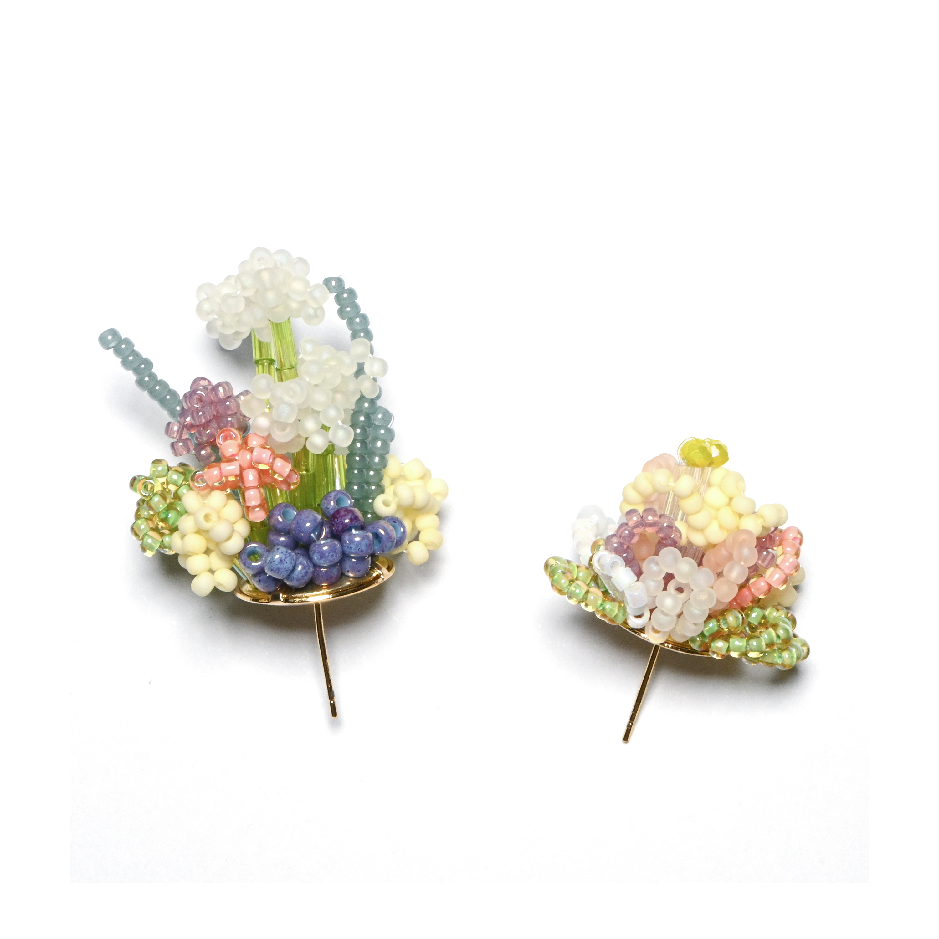 Floral 3D Beaded Earrings - Signature Artistry Handmade Earring, Make The Flowers Bloom