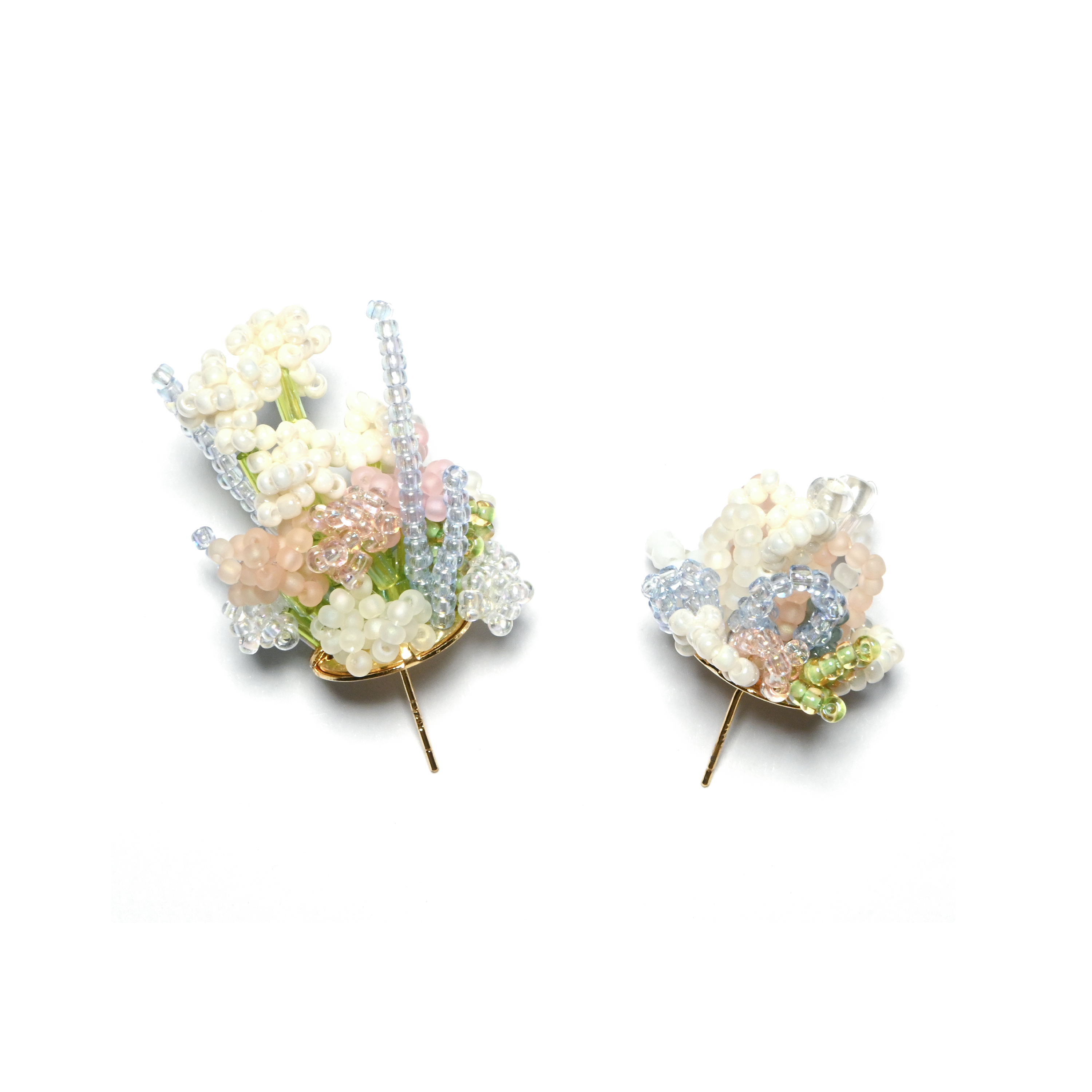 Floral 3D Beaded Earrings - Signature Artistry Handmade Earring, Make The Flowers Bloom