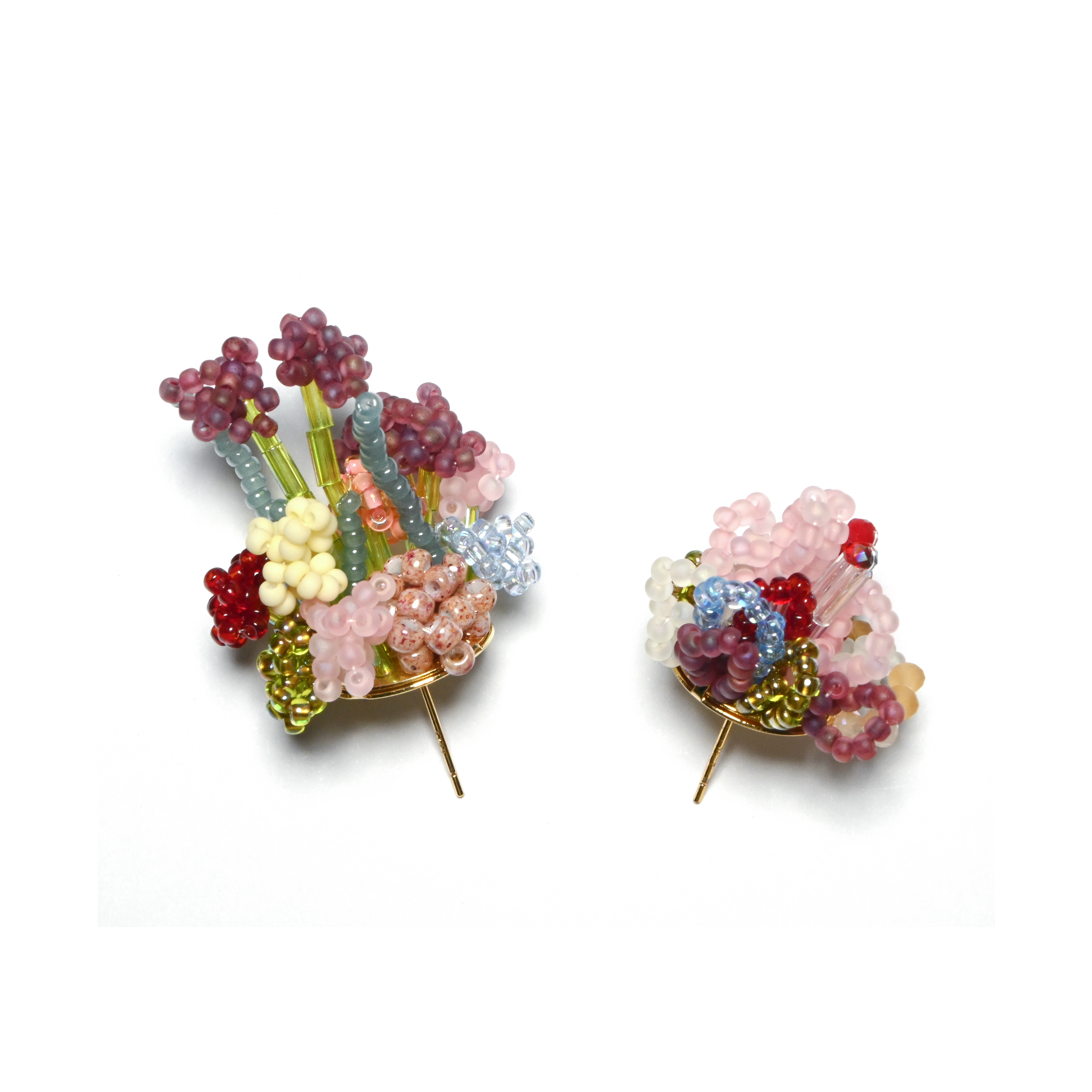 Floral 3D Beaded Earrings - Signature Artistry Handmade Earring, Make The Flowers Bloom