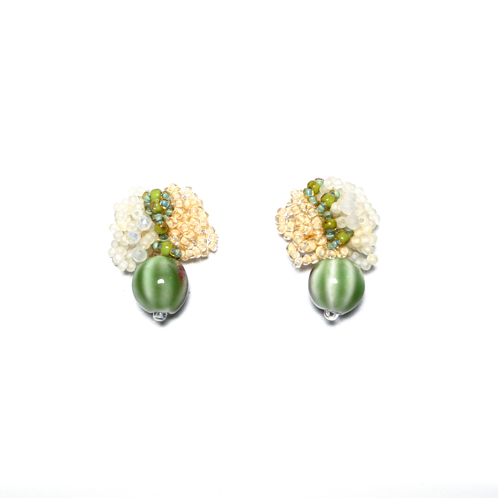 Original Colorful Cabbage 925 Silver Beaded Earrings, Best Gift for Chic and Young Women